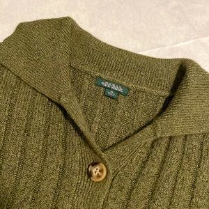 Wild fable, XS olive green/ Army green button up collared sweater